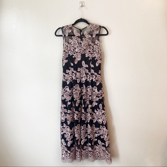 BHLDN Hitherto Tonya Lace Dress Black Pink size 4 - Picture 4 of 12